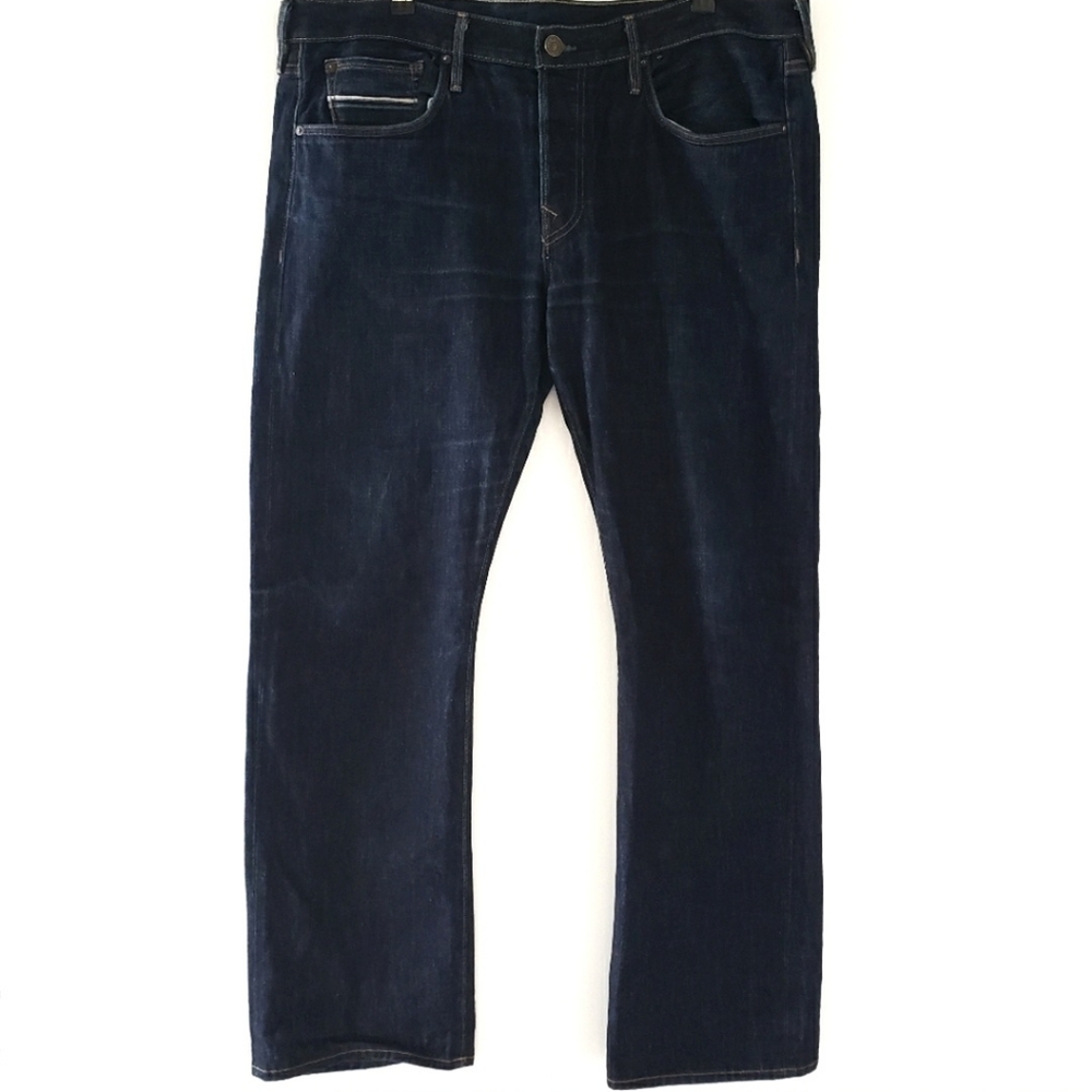 True Religion Bobby Mens Selvedge Dark Jeans 38